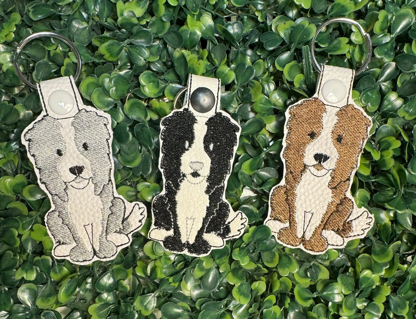 Border Collie Keychain